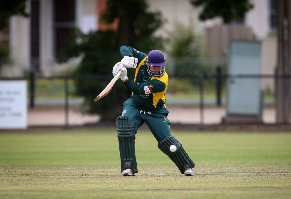 Tim Hartshorn produced with bat and ball for North Albury during the T20s.