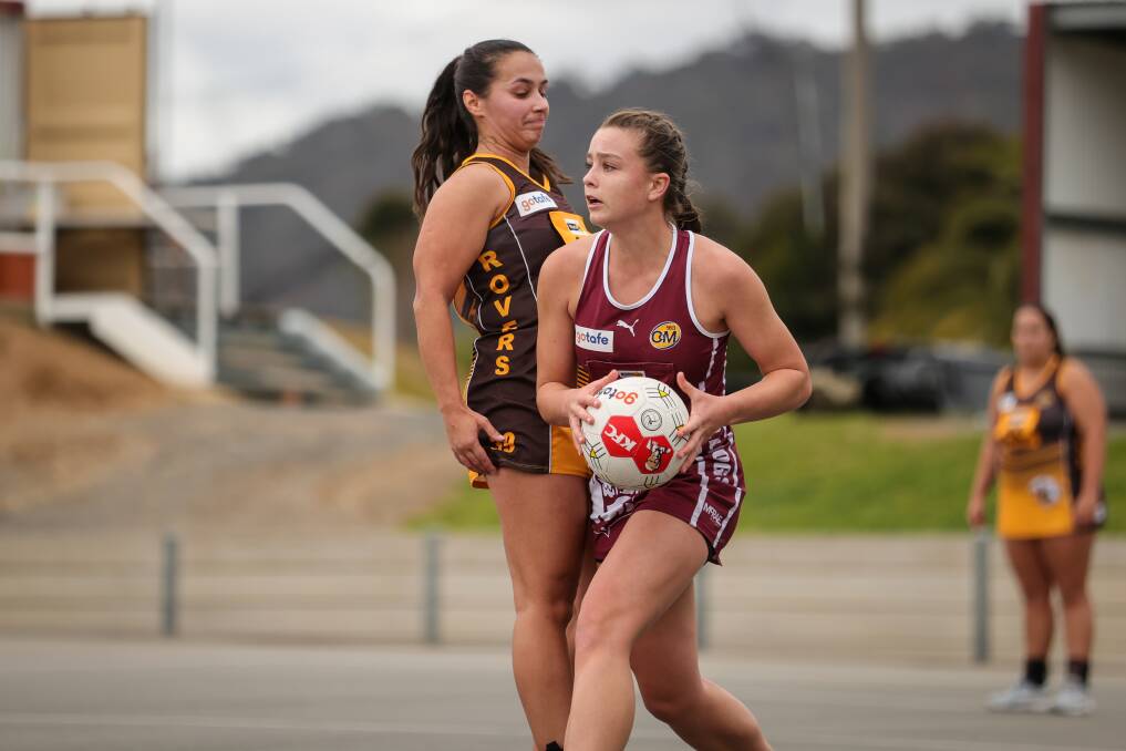 Lily McKimmie comes away with the ball for Wodonga. Picture by James Wiltshire