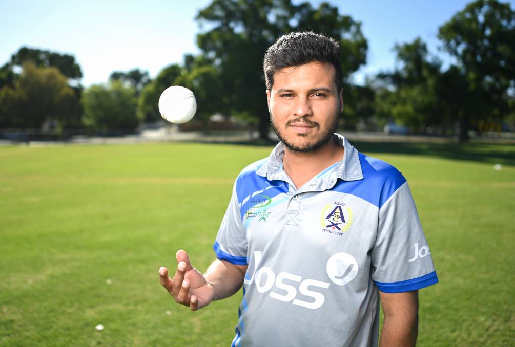 MATCHWINNER: Albury recruit Shan Bhaiya has made things happen whenever the ball's been thrown to him. In seven games of first-grade provincial cricket, he's taken 20 wickets at an average of just 6.3. Picture: MARK JESSER