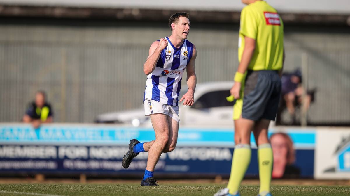 Jy Lane had a fine game but finished on the losing side against the Hawks on Saturday. Picture: JAMES WILTSHIRE