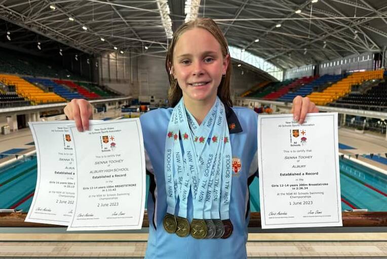 Sienna Toohey was in blistering form at the Sydney Olympic Park Aquatic Centre.