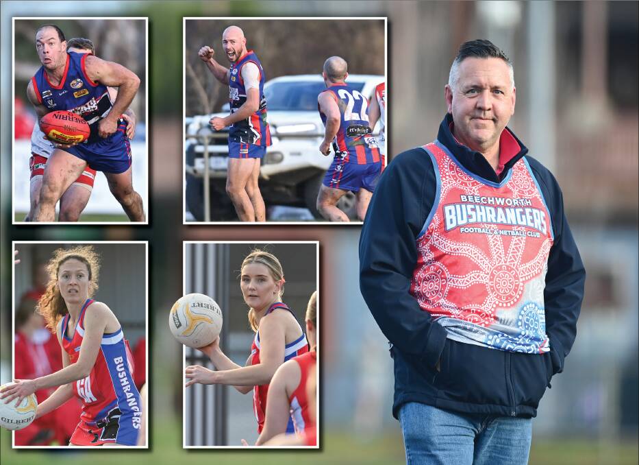 BAND OF BUSHIES: Beechworth president Adam Fendyk and his army of volunteers have laid the platform for the likes of Brenton and Kayde Surrey, Rachael Cavallin and Sarah Robinson to shine in 2022. Pictures: MARK JESSER