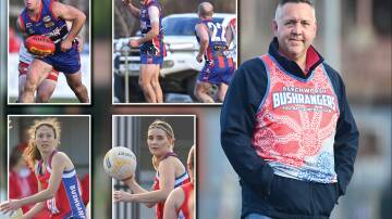 BAND OF BUSHIES: Beechworth president Adam Fendyk and his army of volunteers have laid the platform for the likes of Brenton and Kayde Surrey, Rachael Cavallin and Sarah Robinson to shine in 2022. Pictures: MARK JESSER