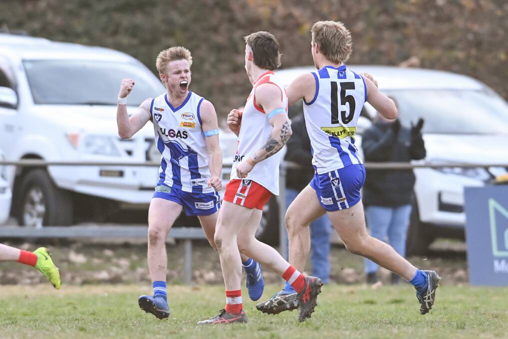 Lachie McMillan expected to miss the entire football season after injuring his shoulder playing cricket but will be back on the field for Yackandandah against Tallangatta this weekend. Picture by Mark Jesser