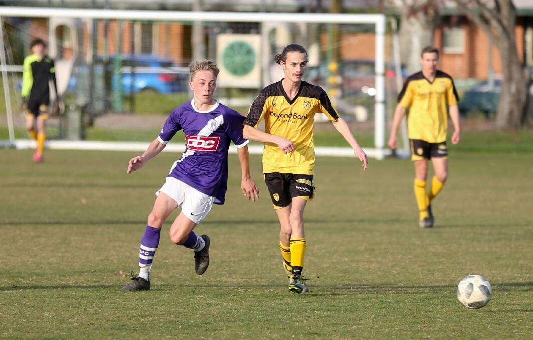 MOMENTUM: Albury Hotspurs and Melrose, in friendly action on Sunday, will be playing for league points this weekend. Picture: TARA TREWHELLA