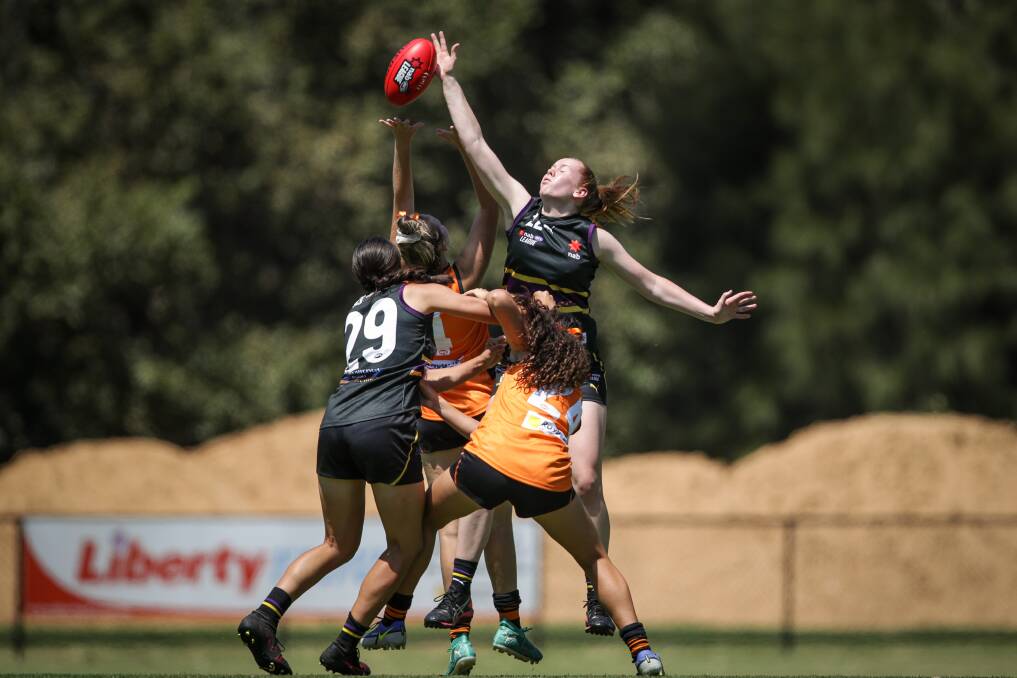 Grace Hay has also been invited to the AFLW Draft Combine. Picture: JAMES WILTSHIRE