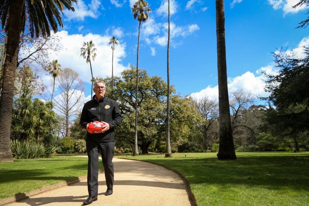 A DIFFICULT PATH: Ovens and Murray Football Netball League chairman David Sinclair did everything he could to beat COVID and finish the season. Picture: JAMES WILTSHIRE