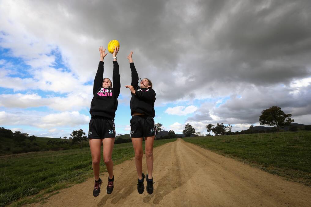 It's a disappointing end to the season for sisters Georgia and Imogen Wragge. Picture: JAMES WILTSHIRE