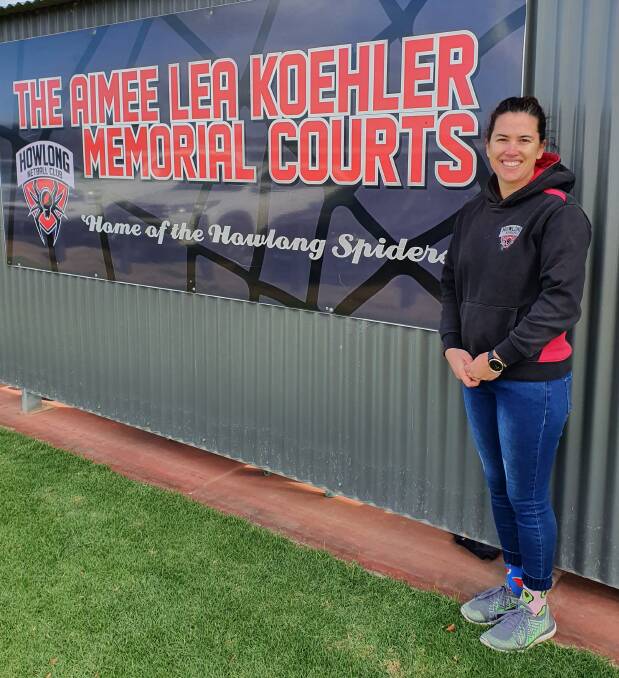 NETBALL STALWART: Rikki Hoskin joined Howlong as a five-year-old and later played alongside Aimee Koehler.