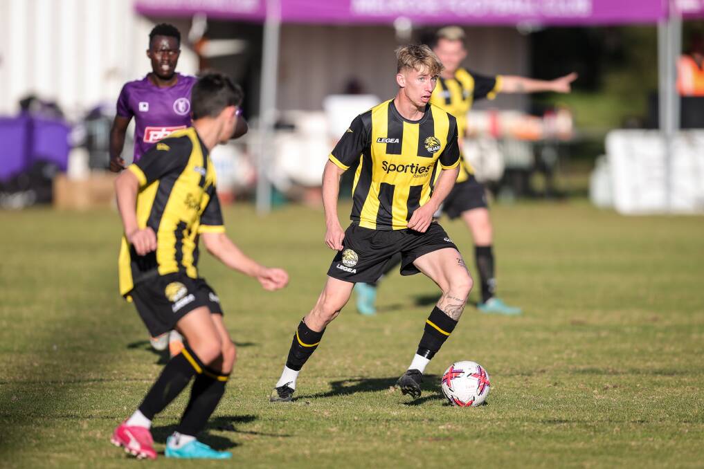 Kieran O'Donnell on the ball for Cobram. Picture by James Wiltshire