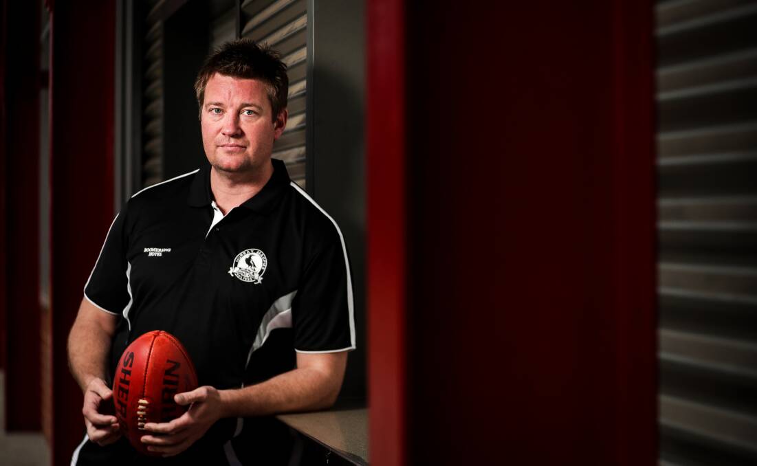 Murray Magpies coach Brett Argus. Picture: JAMES WILTSHIRE