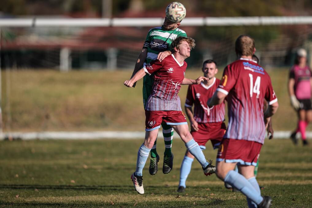 Twin City stunned Albury United with a 2-0 win in round 16. Picture: JAMES WILTSHIRE