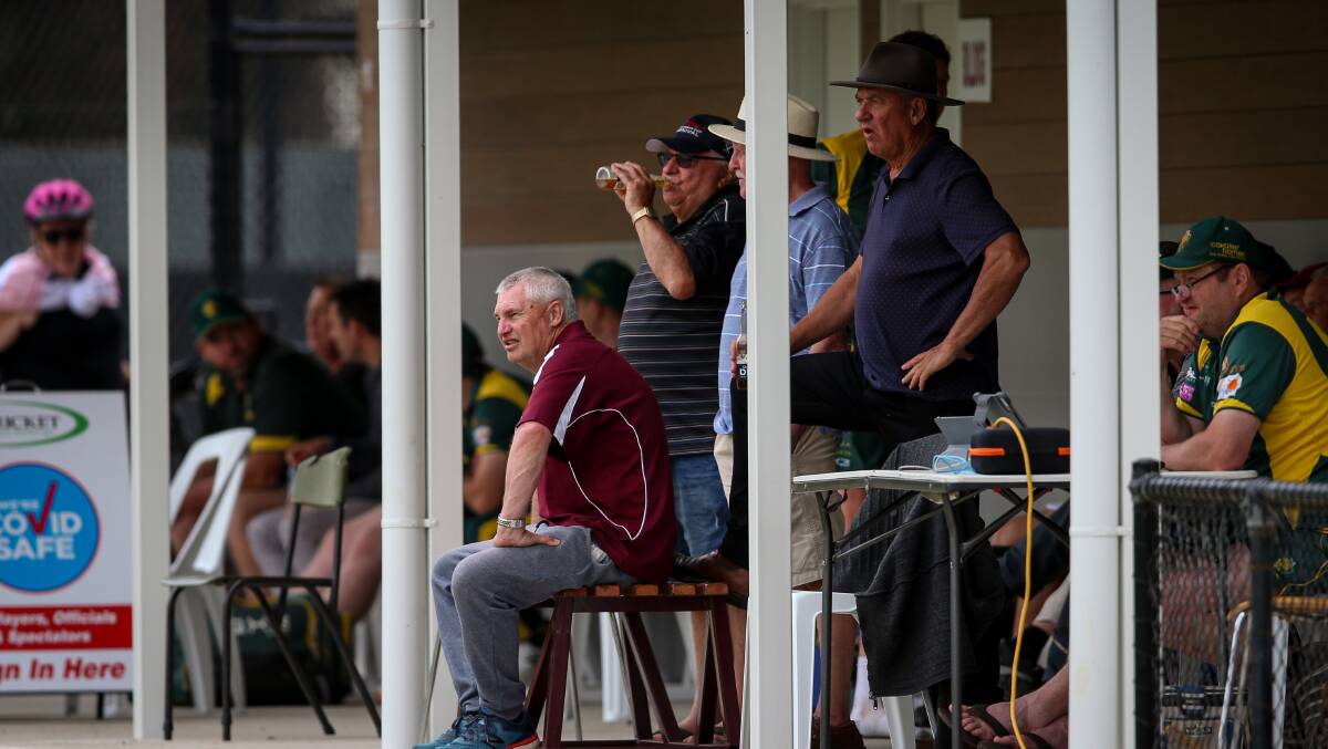 Watching on from the boundary at Les Cheesley Oval. Picture: JAMES WILTSHIRE