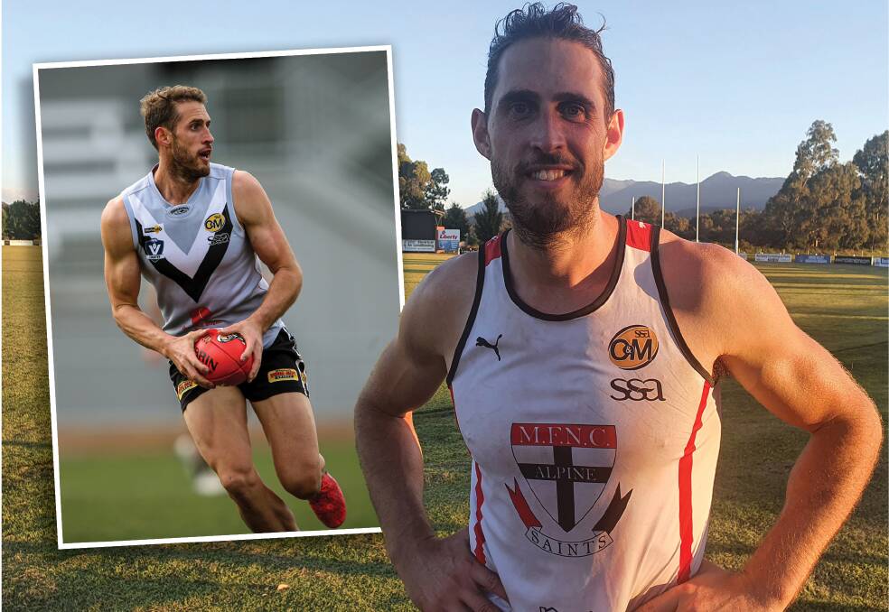 ALL CHANGE: Star midfielder Simon Curtis is now a Myrtleford player after making the move from Ovens and Murray rivals Lavington, where he won the 2019 premiership during four years as Panthers coach. Picture: JAMES WILTSHIRE