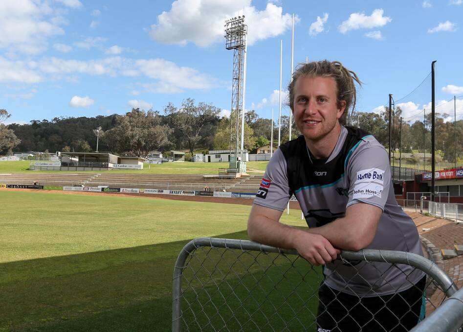 BUILDING FROM WITHIN: Lavington Panthers coach Dylan Weeding, having joined from East Albury, is excited by the potential young guns Oscar Lyons and Eddy Schultheis are already showing. Picture: TARA TREWHELLA