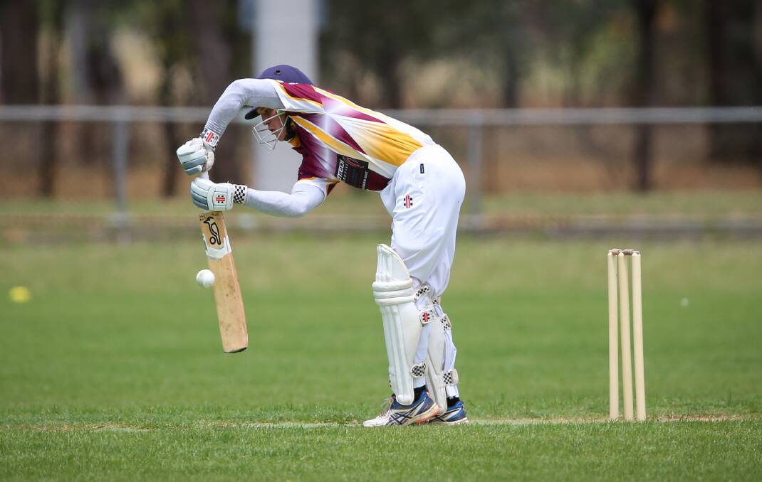 Culcairn had no answer to the bowling of Osborne's Joshua McDonnell. Picture: JAMES WILTSHIRE