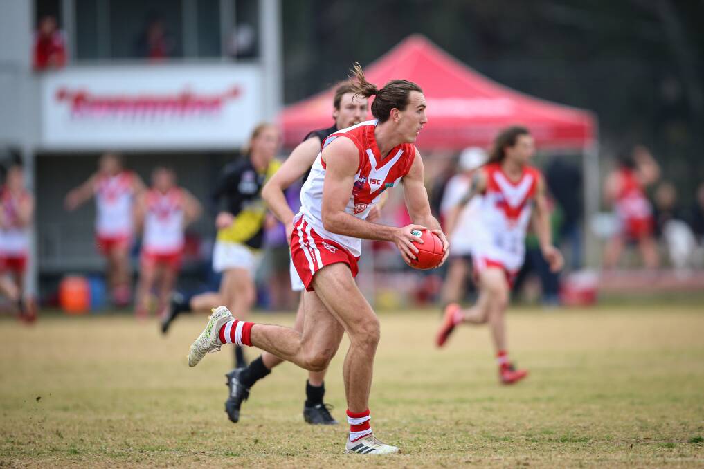 Harrison Macreadie played two games for Henty in the Hume League this year. Picture by James Wiltshire