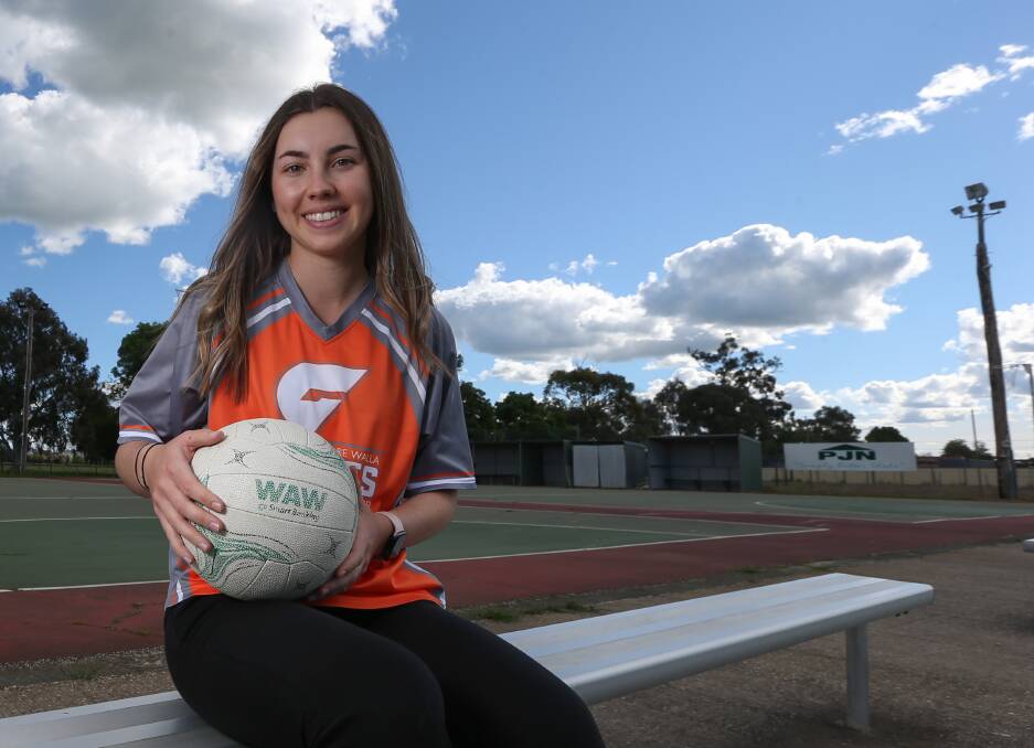 ONE GIANT LEAP: Sophia Kohlhagen will be in North Albury colours this season after stepping up to have a crack at Ovens and Murray netball. Picture: TARA TREWHELLA