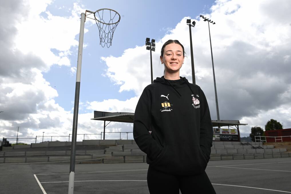 Wodonga's Aleisha Coyle didn't expect to play A-grade netball this year but excelled in the midcourt and finished runner-up for the best and fairest. Picture by Mark Jesser