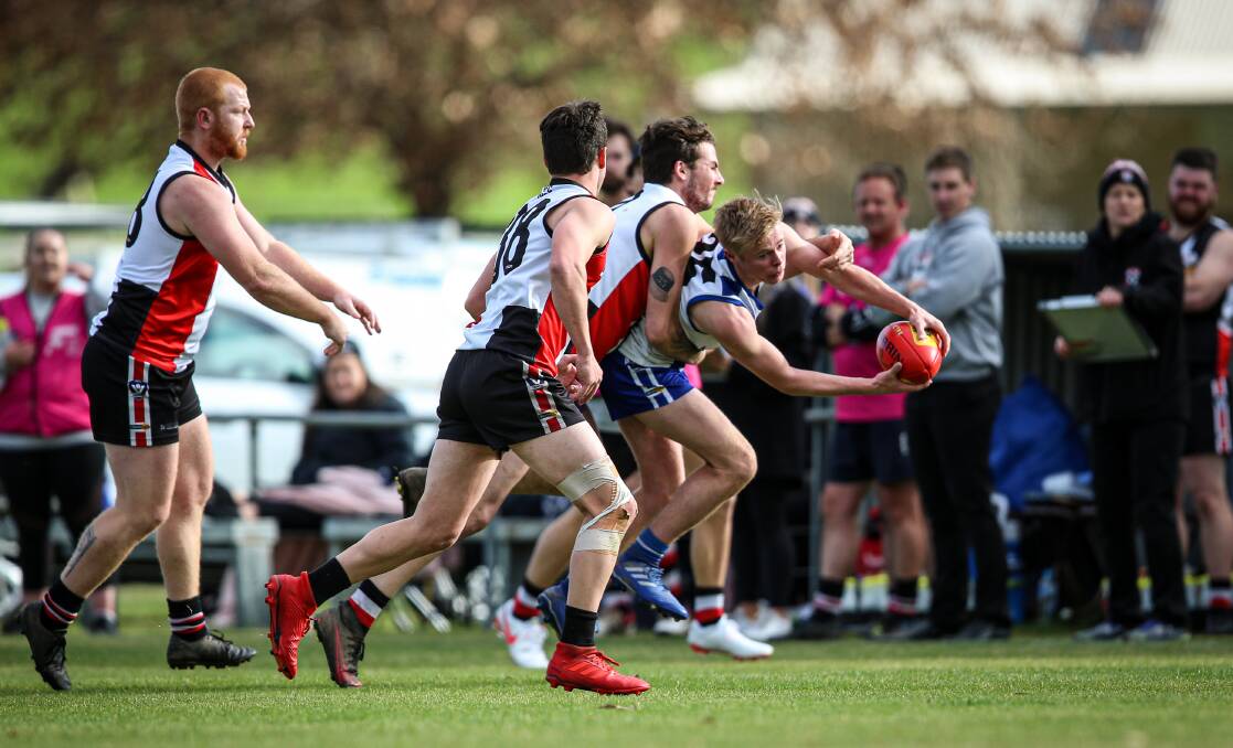 Wodonga Saints hope to be more competitive in the TDFL next season. Picture: JAMES WILTSHIRE