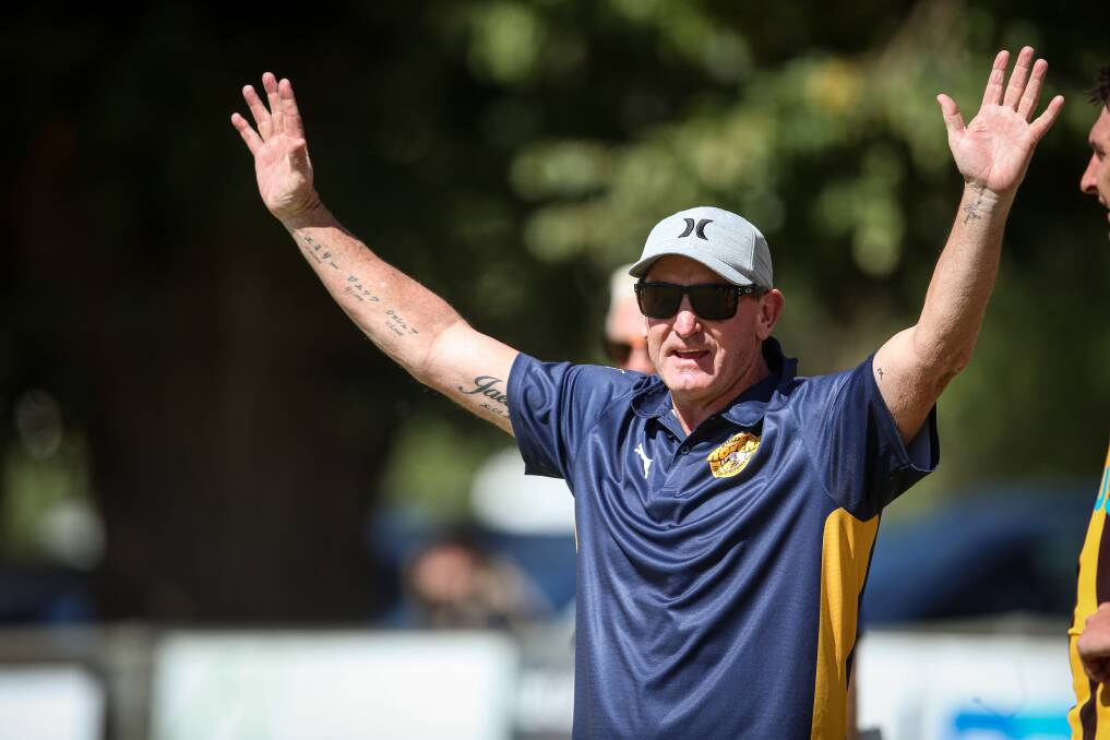 Wangaratta Rovers coach Daryn Cresswell. Picture: JAMES WILTSHIRE