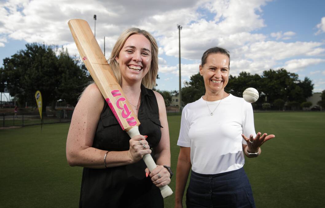 PITCH PERFECT: Cristy Jacka and Sarah Spiteri are the guest speakers at Wodonga Cricket Club's Ladies Day on Saturday. Picture: JAMES WILTSHIRE