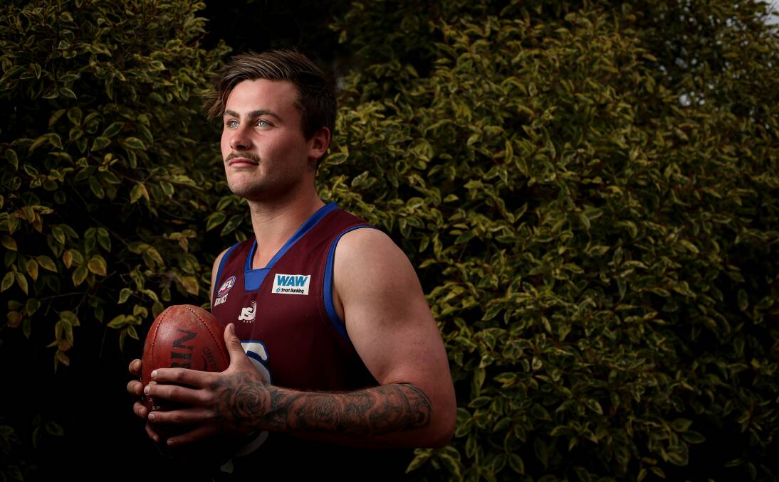 EYES ON THE PRIZE: Jack Chesser kicked 48 goals in his first year of senior footy after joining Culcairn in the Hume league. Picture: JAMES WILTSHIRE
