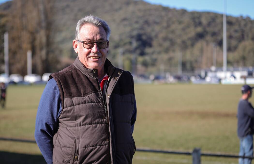 Myrtleford president Ian Wales. Picture: JAMES WILTSHIRE