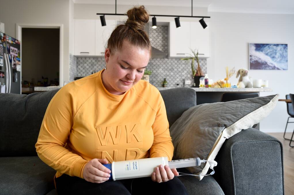 HARD LIFE: Maryborough's Zoe Potter is one of the lucky CVI patients who has had treatment since she was young. Picture: NONI HYETT