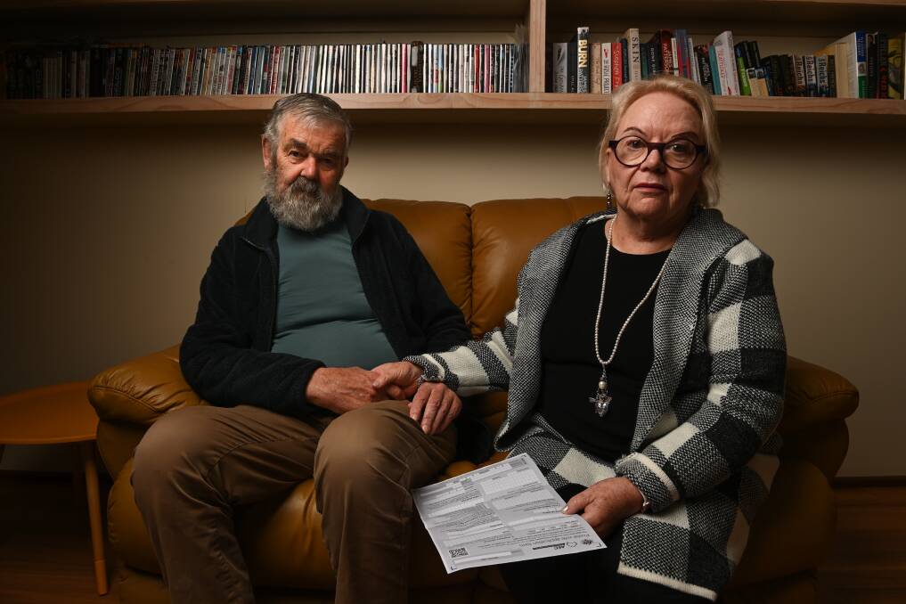 VERY CONCERNED: Holbrook residents Chris Webster and partner Janet Dickson, both 75, hoped to cast their votes early due to Mr Webster's ill health. Picture: MARK JESSER