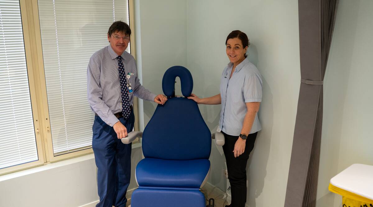 WORKING TOGETHER: Vascular surgeon Brian Kirkby and senior podiatrist Anthea Pickett will treat patients at the interdisciplinary clinic at Wodonga's Vermont Street Health Clinic. Picture: SUPPLIED