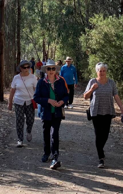 WALK FOR GOOD: The Albury Central Days for Girls branch held a charity walk to raise money to buy materials for making menstrual health kits. Picture: SUPPLIED