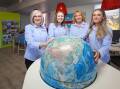 Della Poppins, Renee Nightingale, Carolyn Donders and Macaylah Schulz look forward to seeing where the travel industry takes them after a challenging few years. Picture by James Wiltshire.