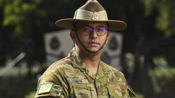 Bandiana's Captain Paras Lohani says Anzac Day is a reminder of the courage and camaraderie of those who have gone before him. Picture by Mark Jesser.