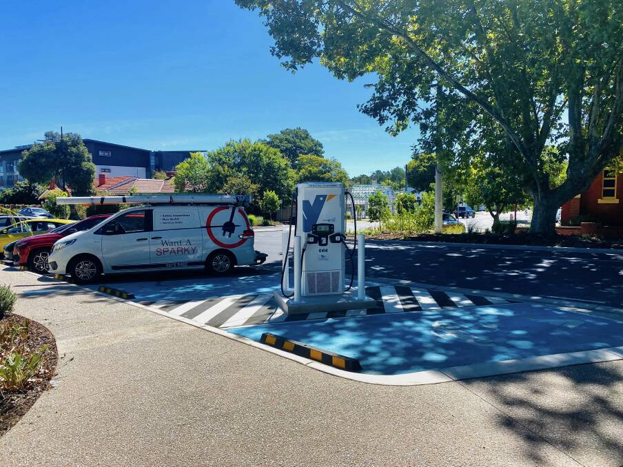 Wangaratta mayor Dean Rees hopes that more fast charging stations in Wangaratta will attract new visitors and make the transition to electric cars. Pictures supplied