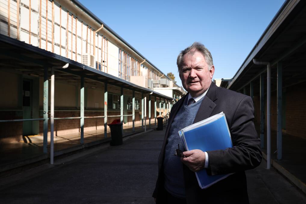 LONG WAIT: Executive principal Vern Hilditch is pleased plans have been completed and building works at Huon campus can go ahead. Picture: JAMES WILTSHIRE
