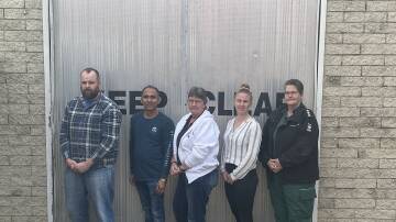 FRESH FACES: Kenny Fleming, Indra Budhatoki, Patricia Brakes and Hannah Fitzgerald took the step to sign up yesterday with Yvonne Berrie, the district manager in Wodonga. Picture: SOPHIE ELSE