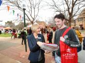 ENDLESS POSSIBILITIES: Dr Susan Furness and possible student Lachlan Murray at a past open day at La Trobe University. Picture: James Wiltshire