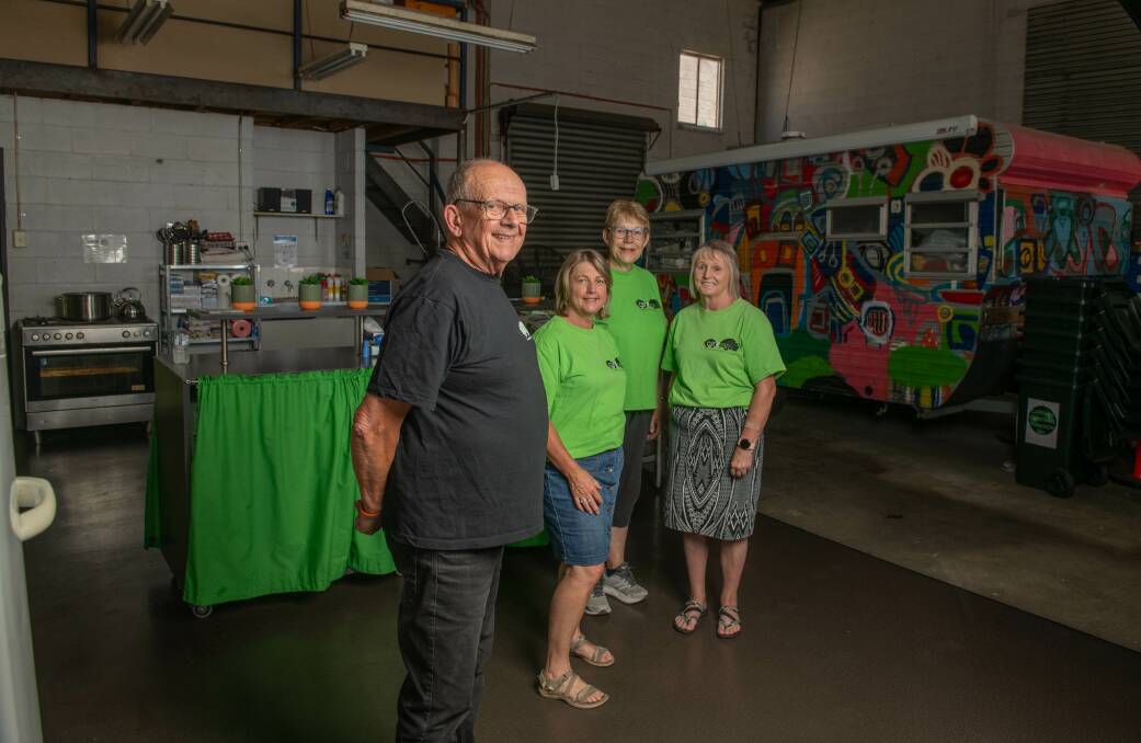 Carevan is benefiting from a resurgence in volunteer interest, Les Schmutter, Libby Keogh, Joy Allott and Hillary Grant call on more people on the Border to get involved. Picture by Tara Trewhella.