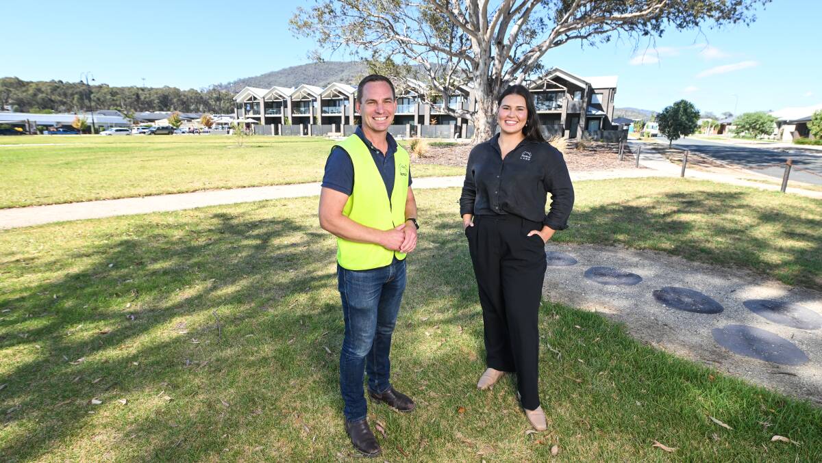Nordcon Land's Steve Martin and Lauren Pietila look forward to bringing more growth to Baranduda. Picture by Mark Jesser.