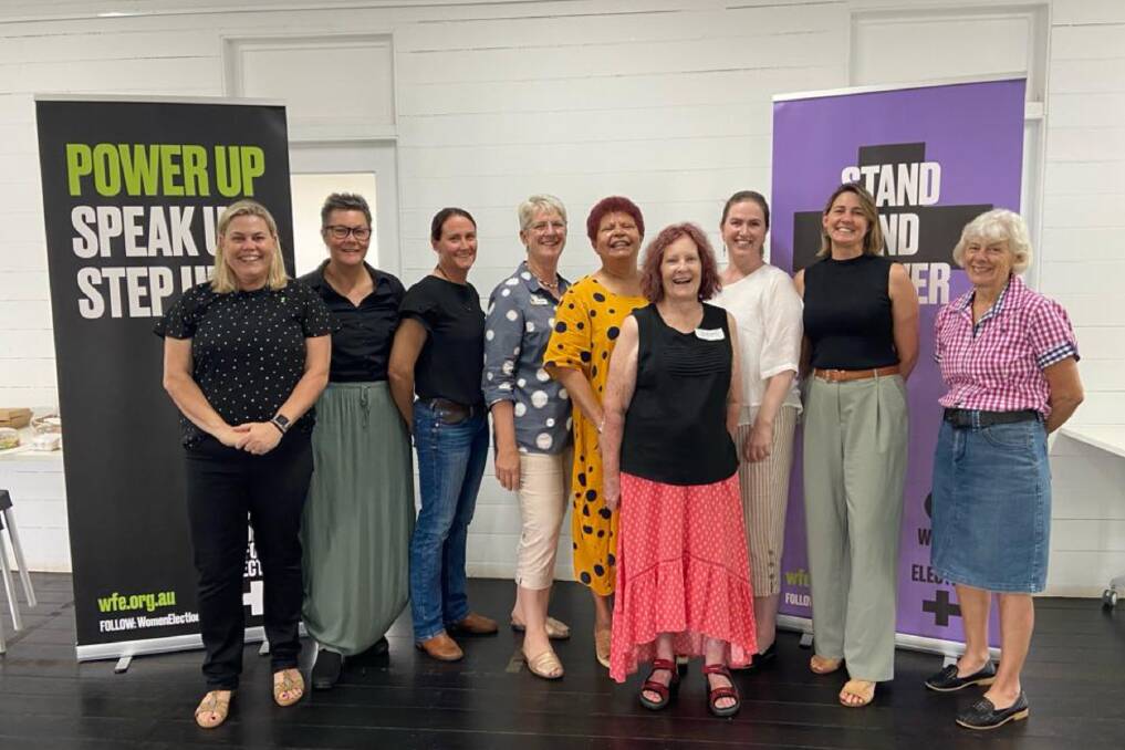 Women of all ages and demographics with Women For Election Australia CEO Licia Heath, who says we need more women at the table where decisions are being made. Picture supplied.