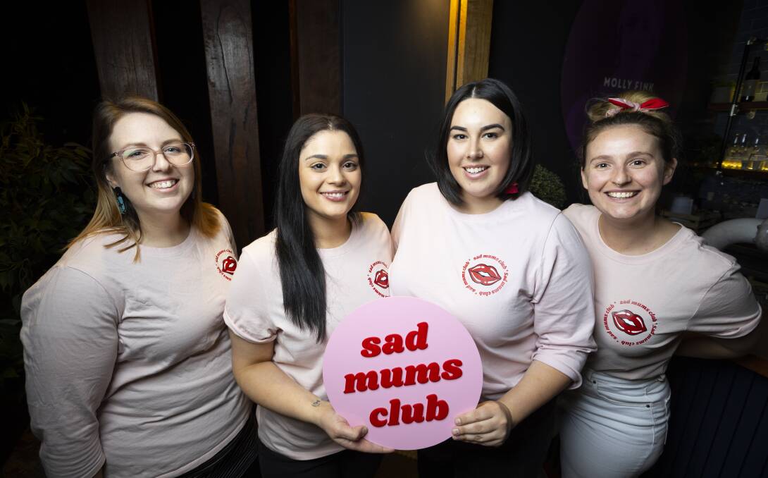 SUPPORT: From left, Stacey Burt, Monika Chahda, Jordyn Burles and Gretchen Prowse are connecting for better mental health. Picture: ASH SMITH