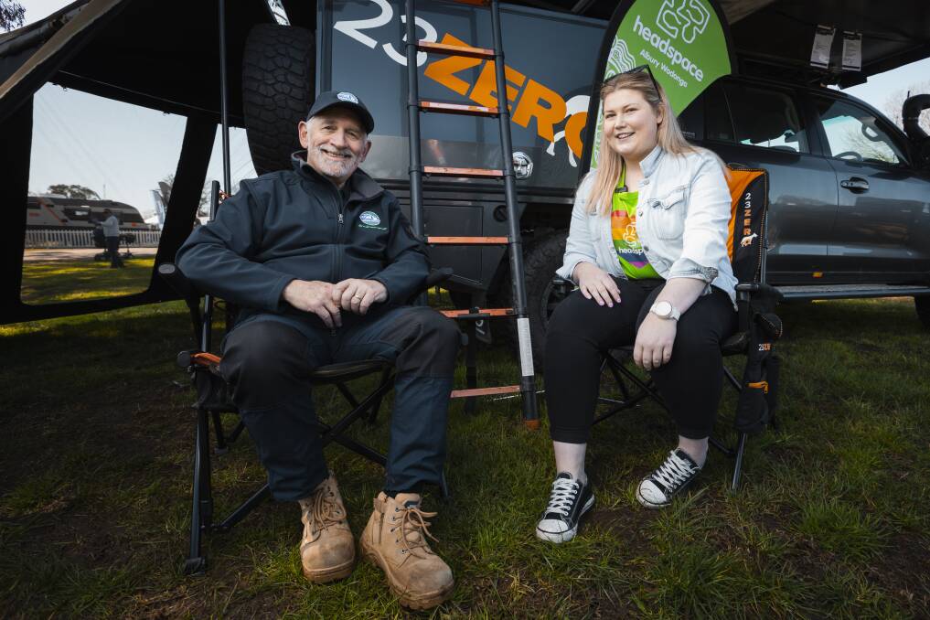 Chief executive Rob Lucas and headspace community engagement Trinity Byatt say mental health is important to acknowledge. Picture by Ash Smith