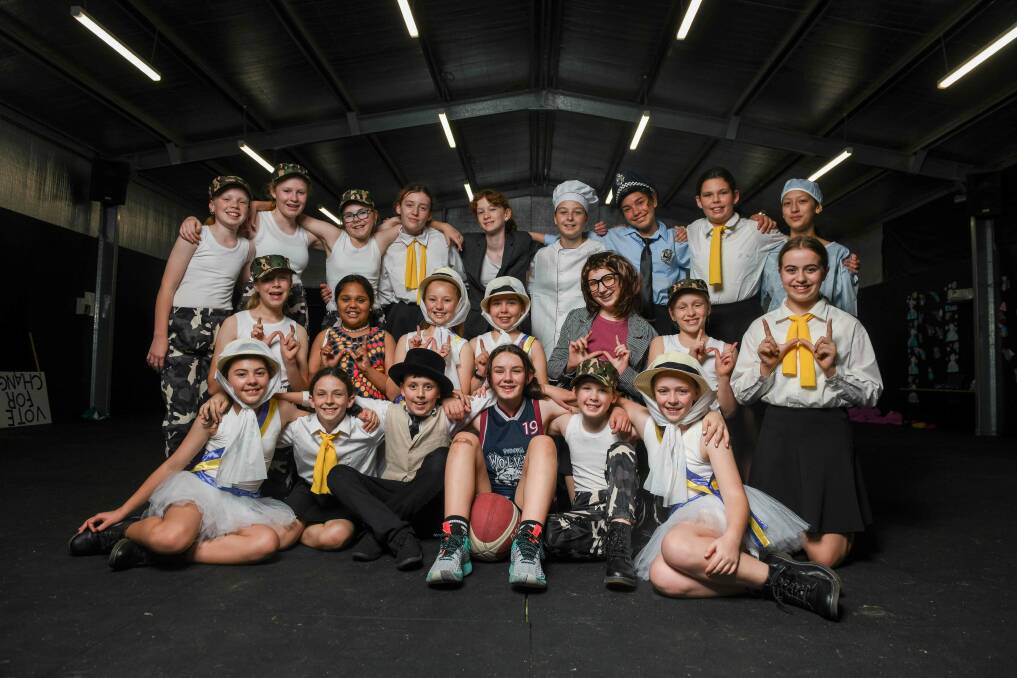 Students took part in three different dances representing topics on first women being Indigenous, women in workforce and women in the Australian Defence Force. Picture by Tara Trewhella.