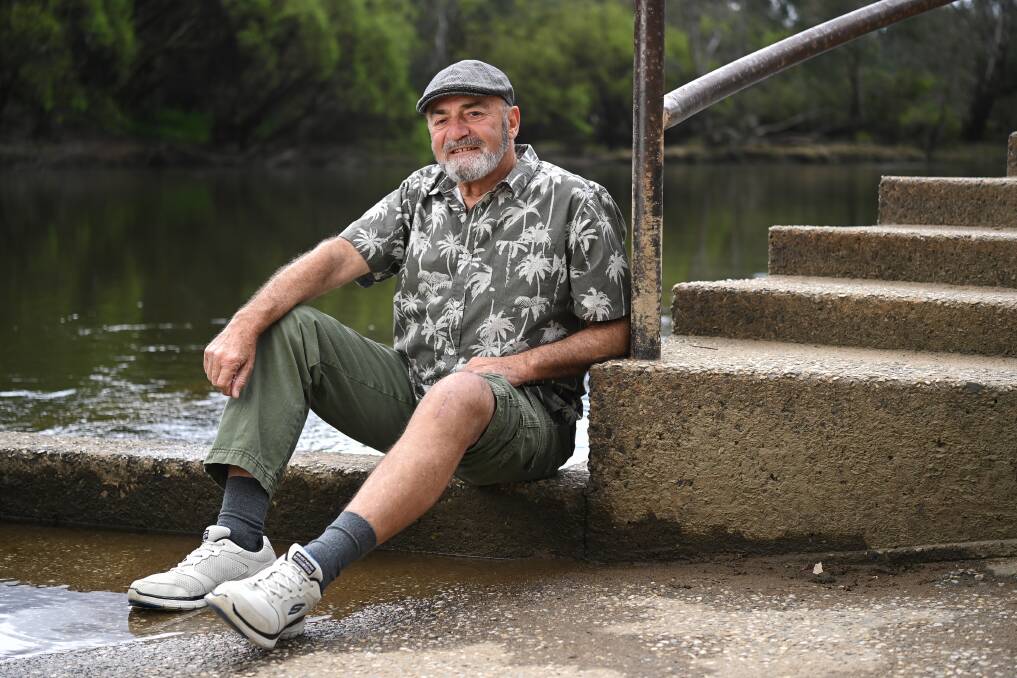 (Photo Mark Jesser) Albury.Arthritis patient and new resident to Albury Anton Moser recovering after a knee operation.