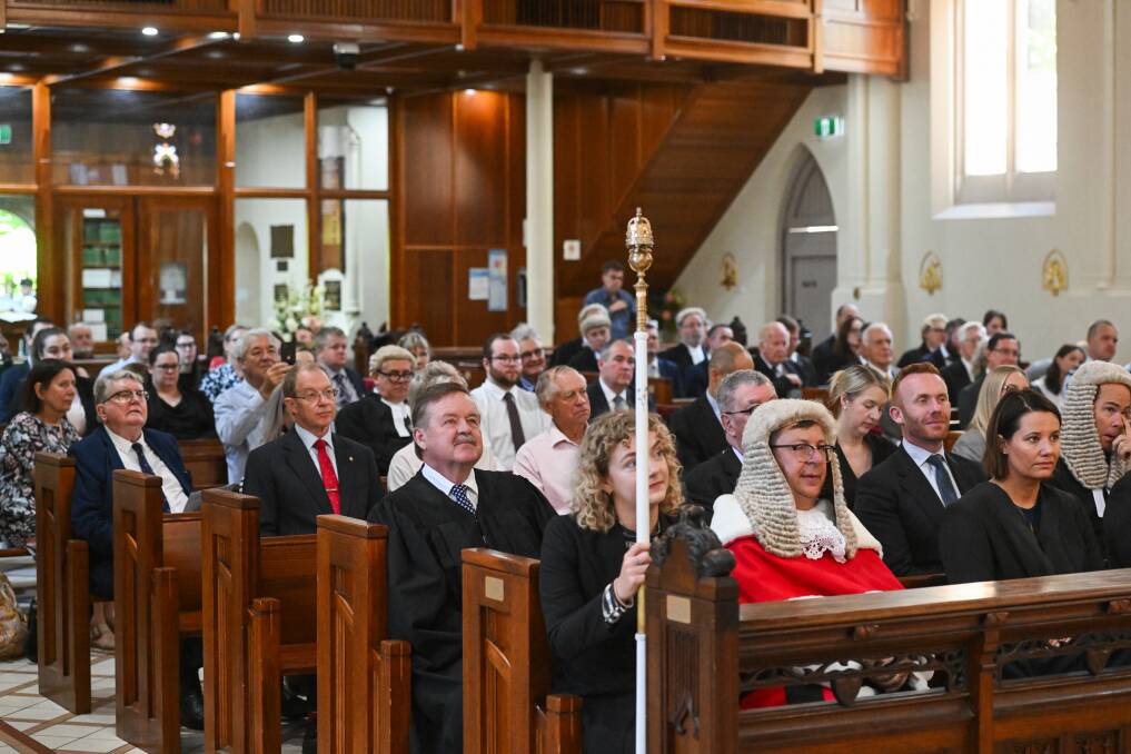 Inside St Matthew's Church at the opening of the 2024 law term. Picture by Mark Jesser