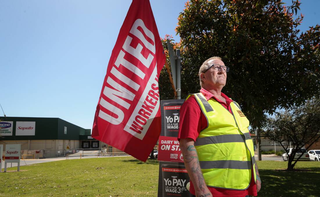 Coolroom worker Craig Beard at the Saputo dairy operation on Wednesday, October 18, says he is "more frustrated than angry". Picture by James Wiltshire