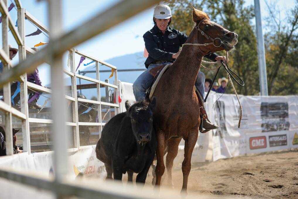 Bill Phegan, son of Border entertainer Danny Phegan, was a junior finalist at the Man From Snowy River Bush Festival over the weekend. Picture by James WIltshire