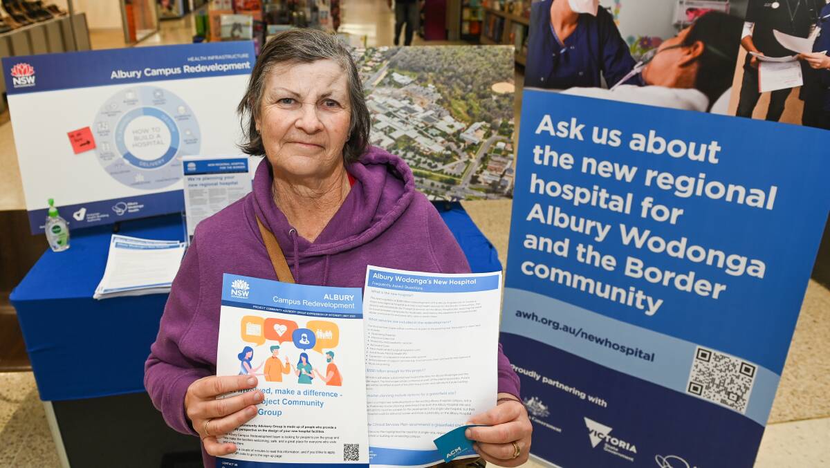 Jenny Tulk says she is happy to see the Albury hospital project get off the ground, and rejects the notion that a greenfield site would be better. Picture by Mark Jesser
