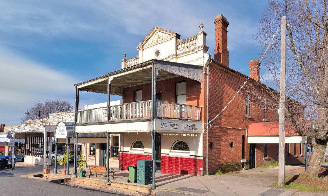 PIECE OF HISTORY: The owner of the classic old Warden's Hotel in Beechworth hopes the new owner will share his love of history, restore the building to its former glory and revive the pub as a favourite haunt for locals.